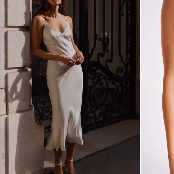 MESHKI Kiko Dress Ivory - Picture 3 of 5